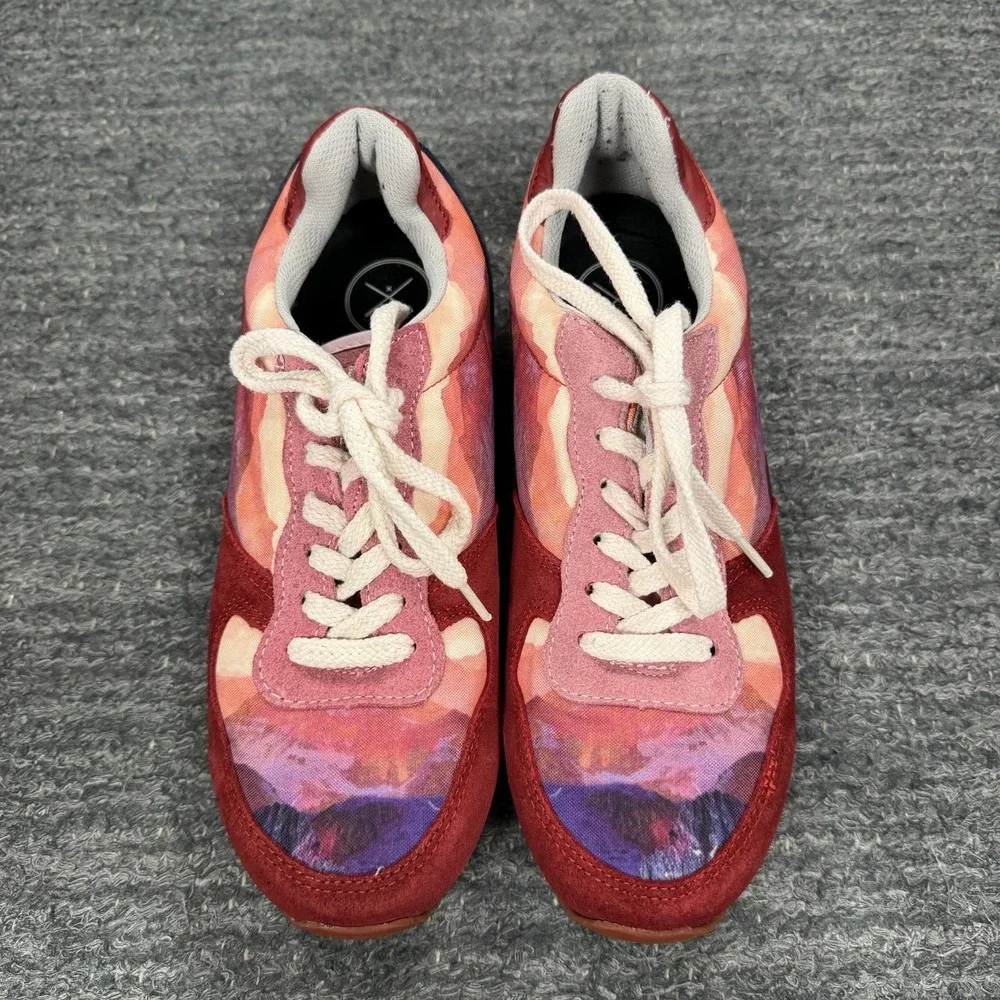 Inkkas Andes Jogger Sneakers Women 9 Lace Up Shoes Sunset Suede Chunky Mountain